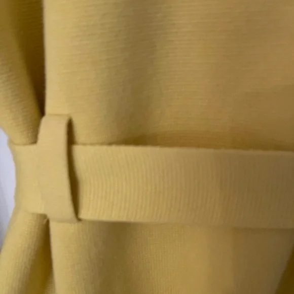 Ann Taylor Yellow Belted, Knit Jacket - Picture 6 of 7